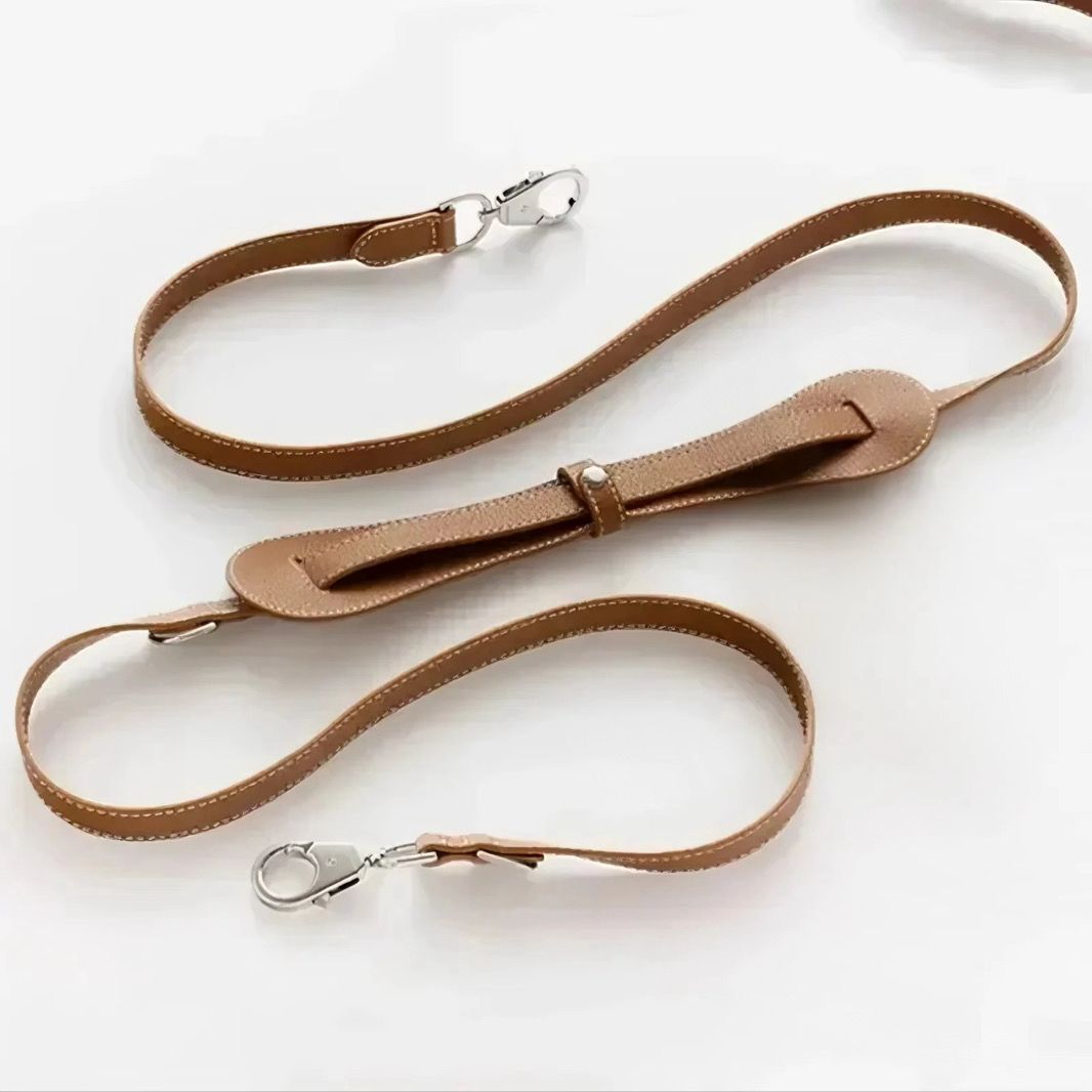 Leather Dog Leash - PAWS
