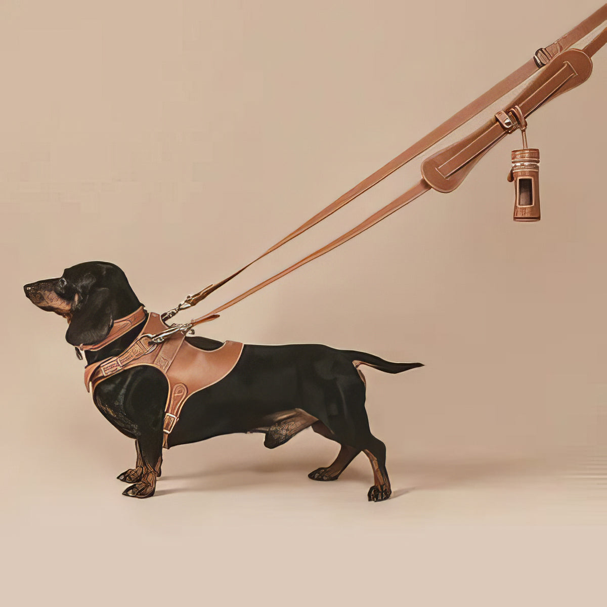 Leather Dog Leash - PAWS