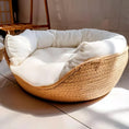 Load image into Gallery viewer, Rattan Pet Bed - PAWS
